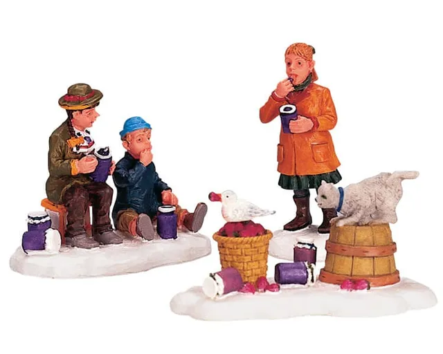 lemax-food-chain-and-in-a-jam-lot-de-figurines-miniatures-de-collection image 1