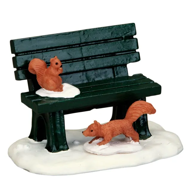 lemax-park-bench-in-winter-accessoire-banc-d-hiver-miniature image 1