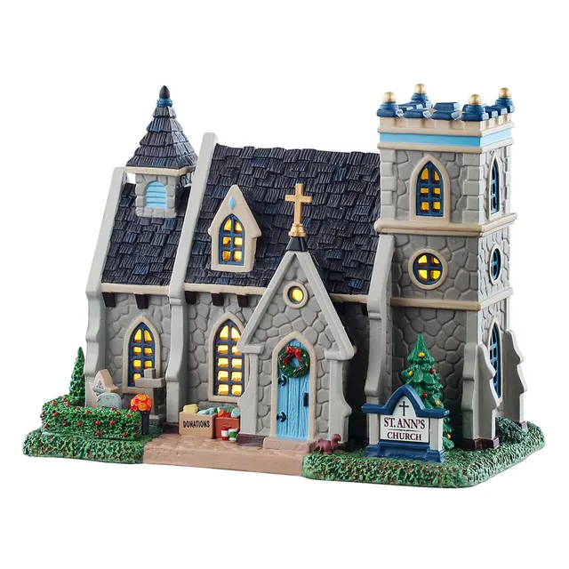lemax-st-ann-s-church-glise-miniature-de-no-l-caddington image 1