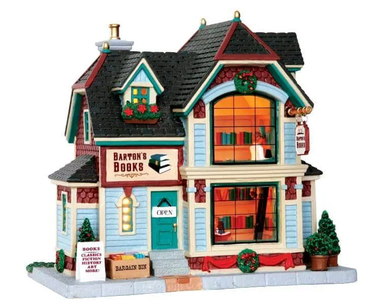 lemax-barton-s-books-librairie-miniature-de-collection image 1