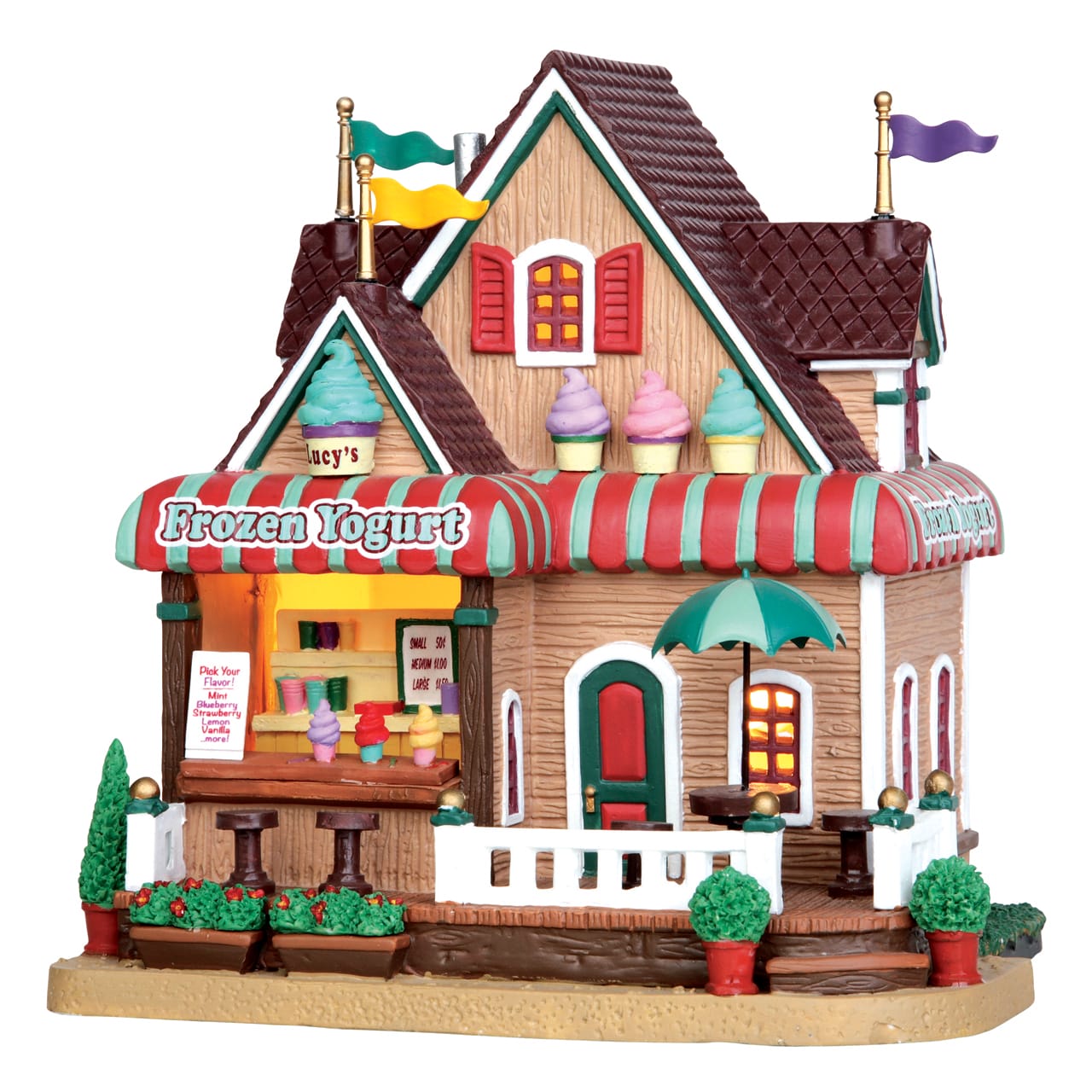 lemax-lucy-s-frozen-yogurt-boutique-miniature-lumineuse image 2