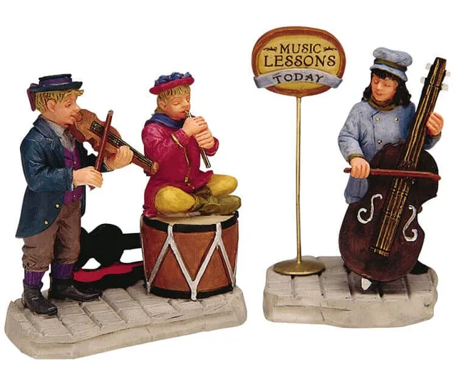 lemax-warming-up-figurine-miniature-village-de-no-l image 1