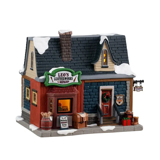 lemax-leo-s-leatherworks-repairs-maison-miniature-vail-village image 1