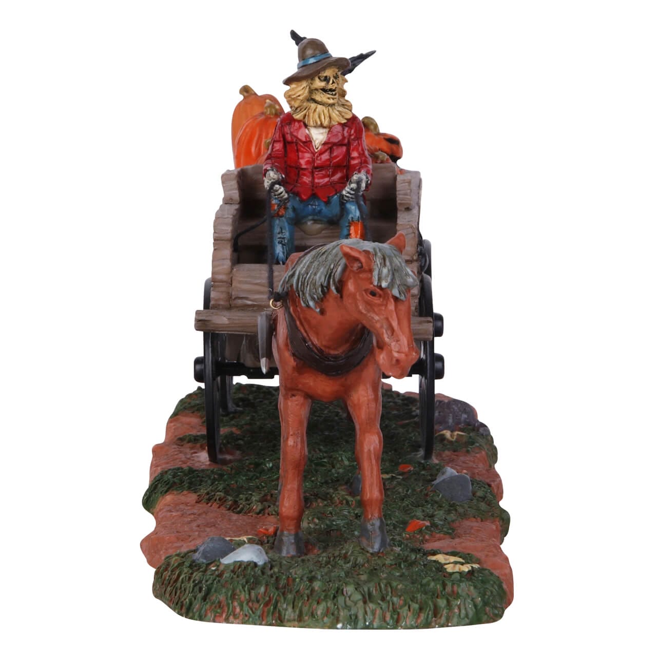 lemax-pumpkin-wagon-chariot-citrouille-spooky-town image 2