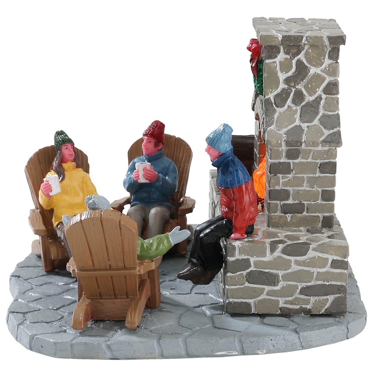 lemax-outdoor-fireplace-chemin-e-ext-rieure-miniature-village image 3