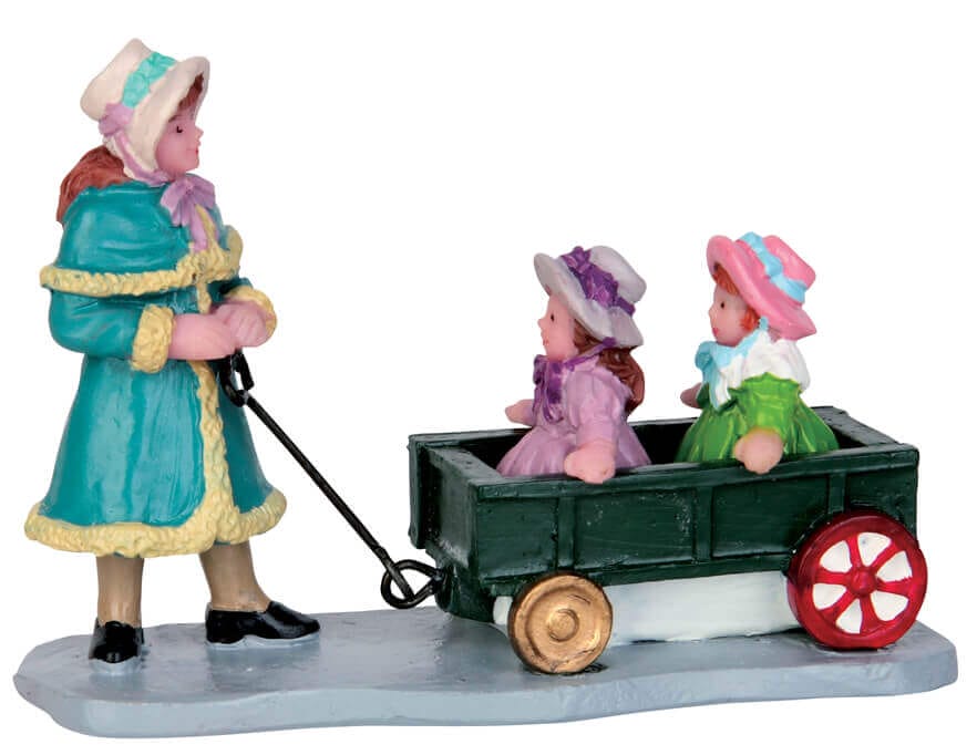 lemax-doll-s-day-out-figurine-miniature-poussette-vintage image 2