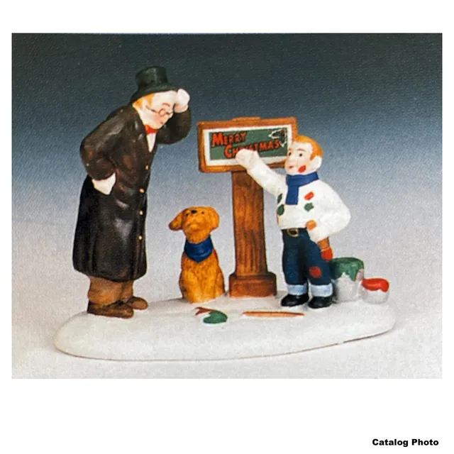 lemax-the-sign-painter-figurine-miniature-peintre-d-enseignes image 1