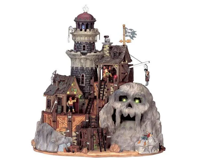 lemax-isle-of-doom-lighthouse-phare-miniature-spooky-town image 1