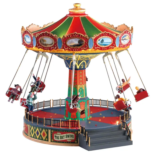 lemax-the-sky-swing-man-ge-miniature-lumineux-carnival image 1