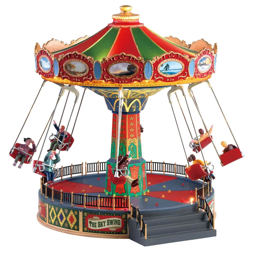 lemax-the-sky-swing-man-ge-miniature-lumineux-carnival image 1