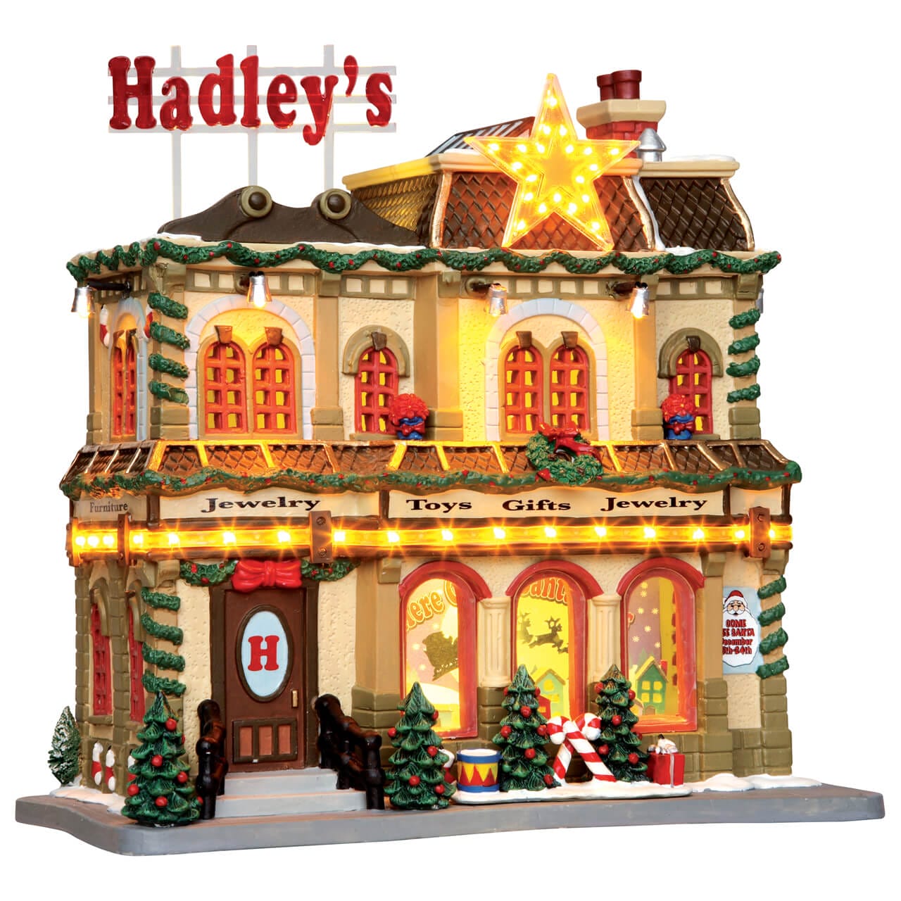 lemax-hadley-s-department-store-grand-magasin-lumineux-miniature image 1