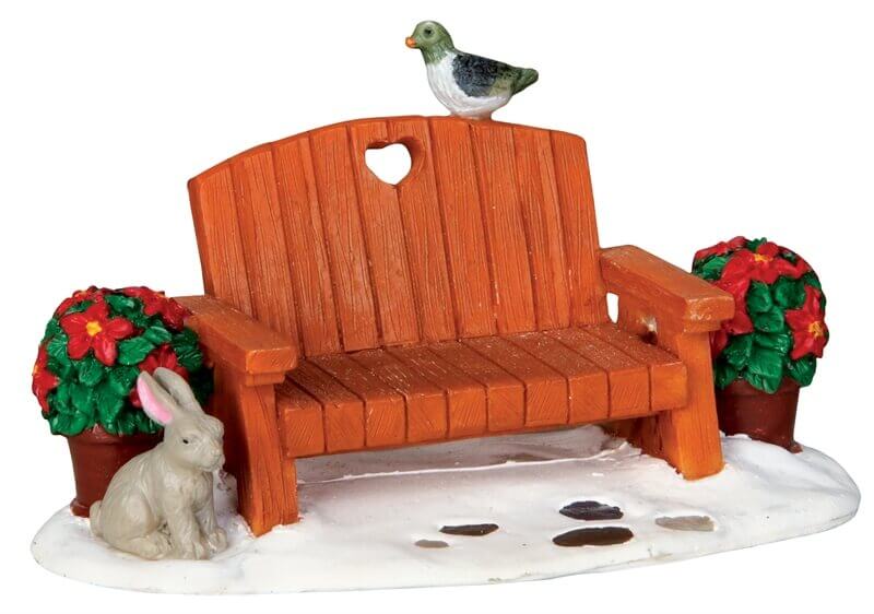 lemax-garden-bench-banc-miniature-jardin-village image 1