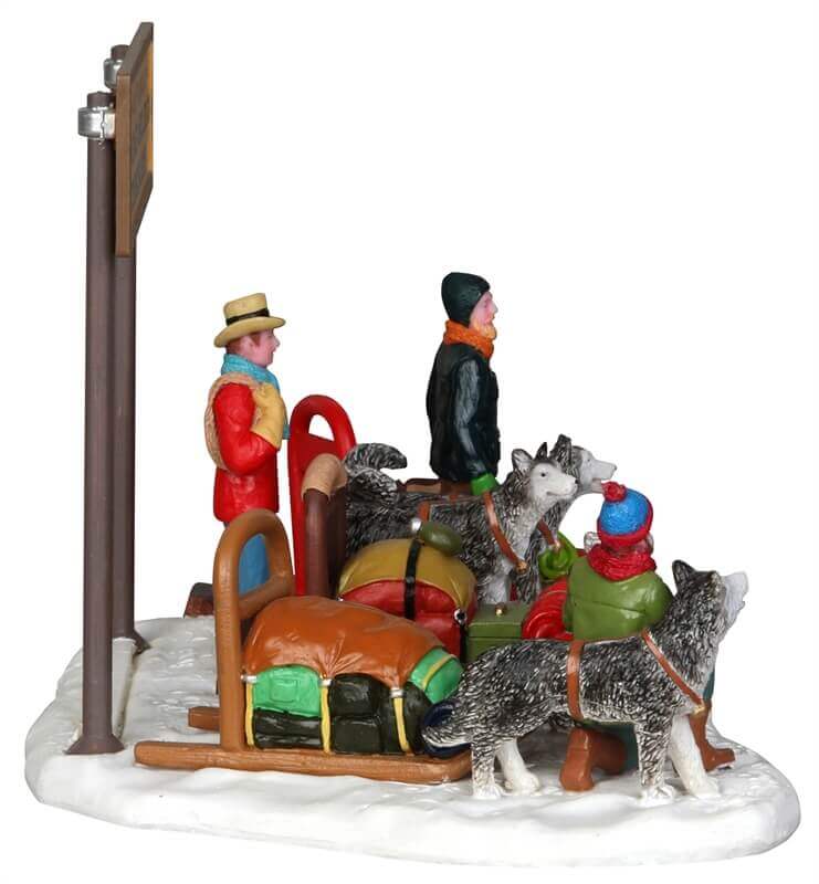 lemax-dog-sled-derby-figurine-attelage-chiens-de-tra-neau image 2
