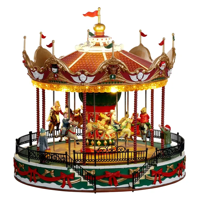 lemax-santa-carousel-man-ge-de-no-l-anim-et-musical image 1