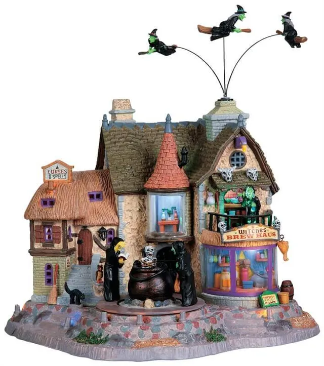 lemax-witches-brew-haus-maison-miniature-spooky-town image 1