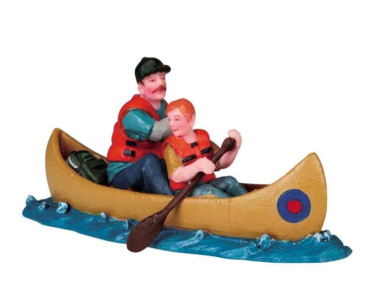 lemax-canoe-excursion-figurine-miniature-canot-excursion-hivernale image 1