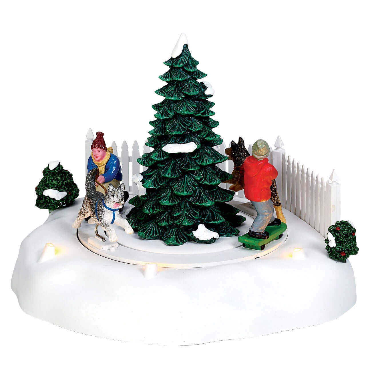 lemax-skateboard-mushers-figurine-village-de-no-l-attelage-chiens image 1