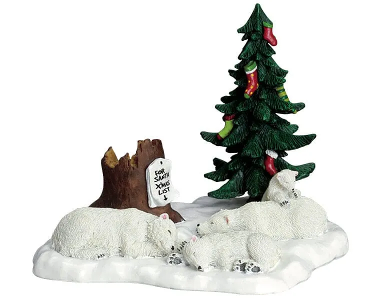 lemax-polar-bear-wishlist-figurine-ours-polaire-de-no-l image 1