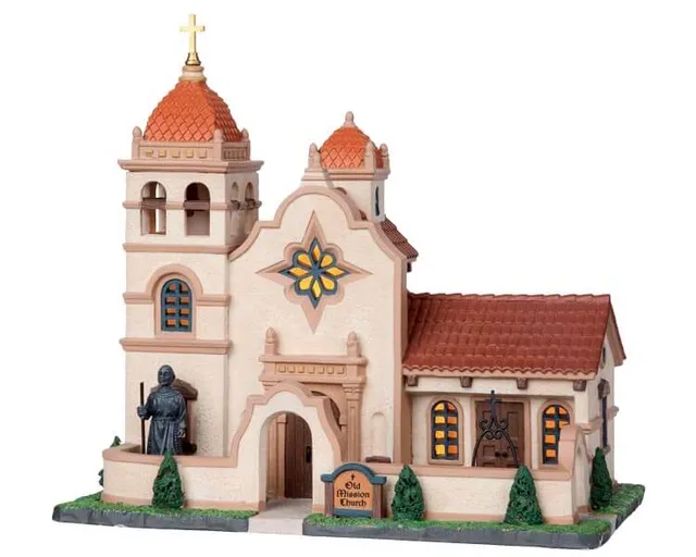 lemax-old-mission-church-glise-miniature-pour-village-de-collection image 1