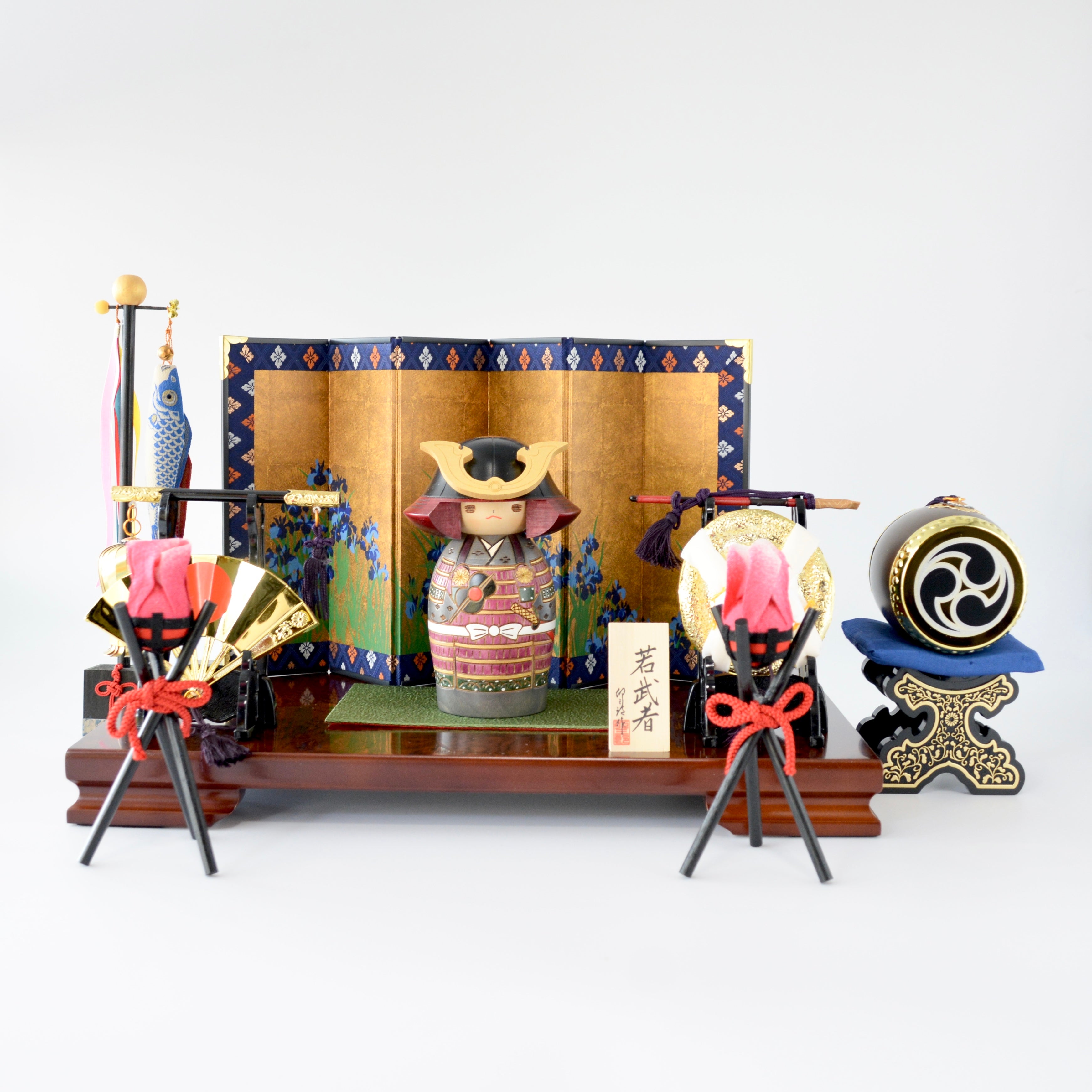 usaburo-kokeshi-waka-musha-jeune-samoura-set-complet image 1