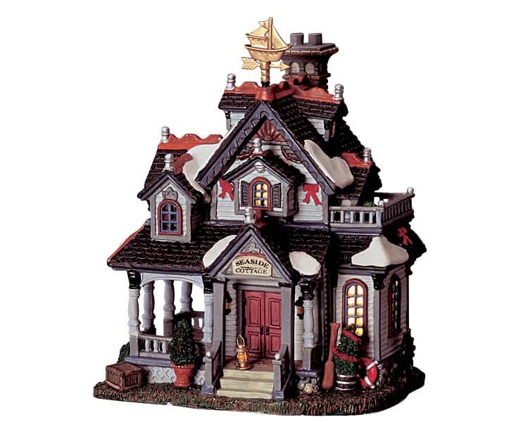 lemax-seaside-cottage-maison-miniature-c-ti-re-lumineuse image 1