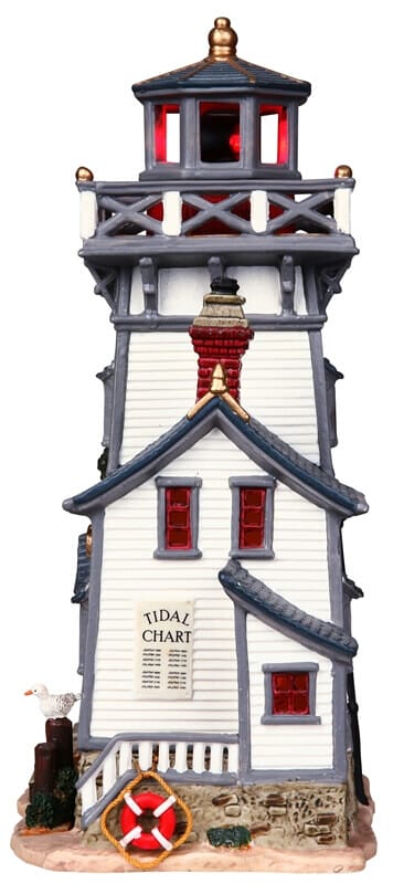 lemax-north-point-lighthouse-phare-lumineux-village-miniature image 3