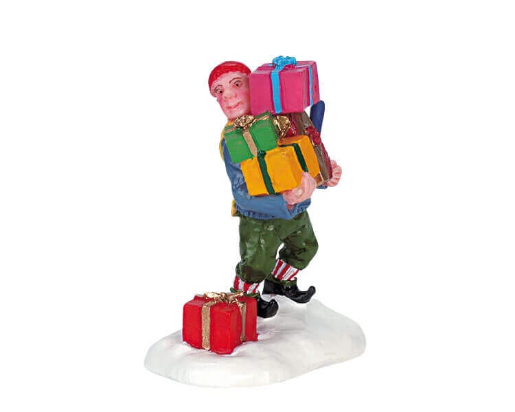 lemax-overloaded-elf-figurine-miniature-elfe-de-no-l-charg image 1