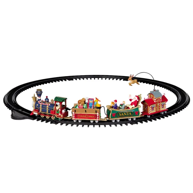 lemax-the-starlight-express-set-de-17-train-miniature-anim image 1