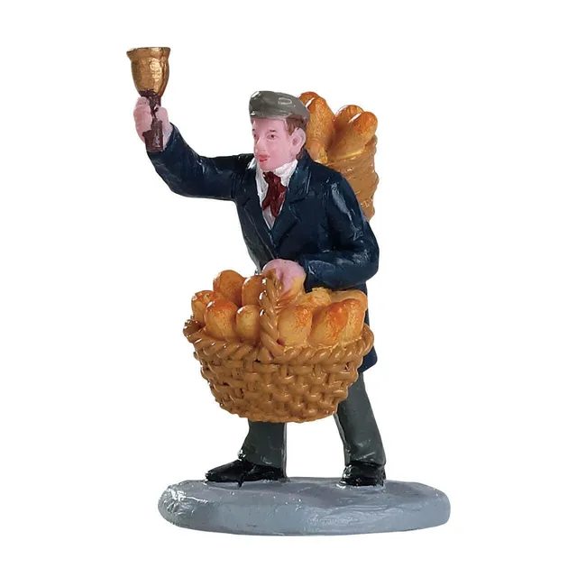 lemax-bread-peddler-figurine-miniature-vendeur-de-pain-caddington image 1