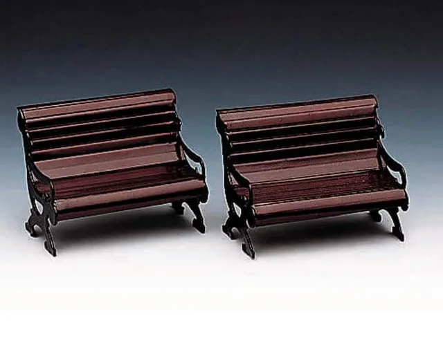 lemax-metal-park-bench-lot-de-2-bancs-miniatures-en-m-tal image 1