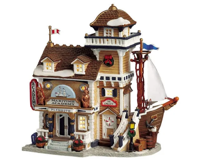 lemax-plymouth-maritime-academy-b-timent-miniature-village image 1