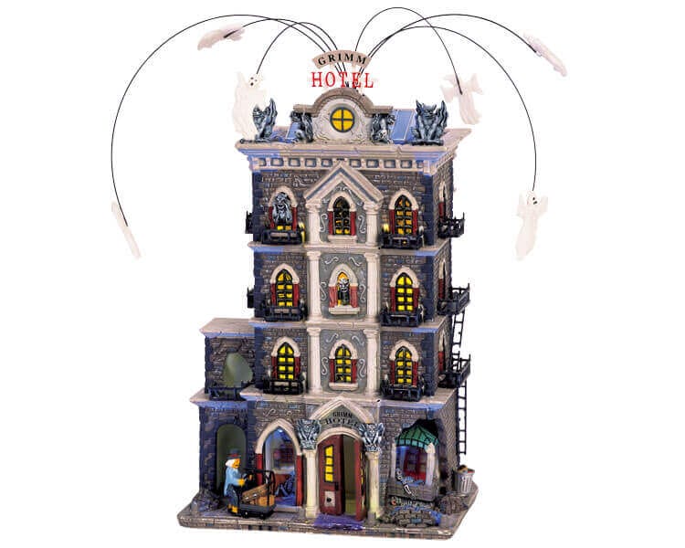 lemax-grimm-hotel-b-timent-miniature-lumineux-spooky-town image 1