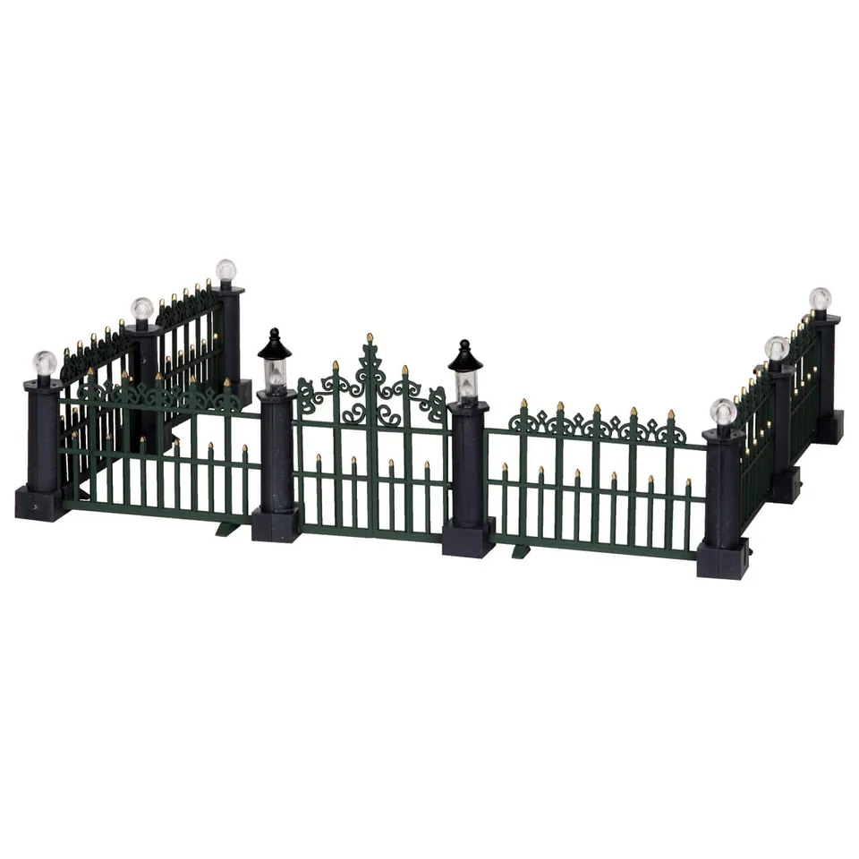 lemax-classic-victorian-fence-cl-ture-miniature-village-lot-de-7 image 1