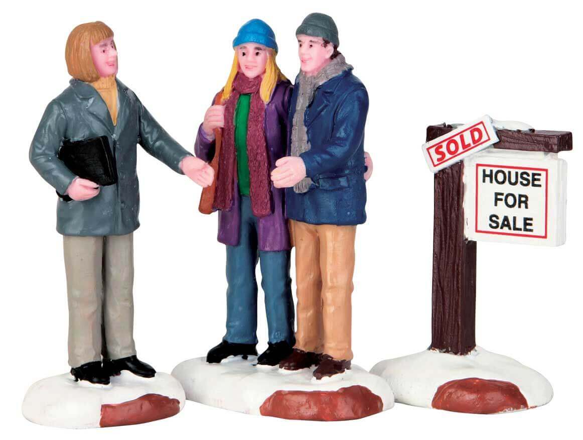 lemax-sold-set-of-3-lot-de-3-panneaux-vendu-miniatures image 2