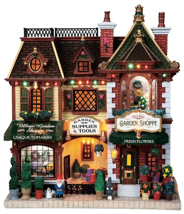 lemax-village-garden-shoppe-b-timent-miniature-village-de-no-l image 1