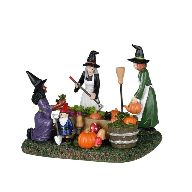 lemax-witches-community-garden-d-cor-miniature-spooky-town image 1