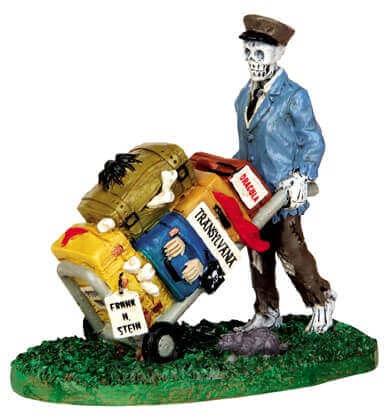 lemax-scary-luggage-accessoire-miniature-valise-d-horreur image 1