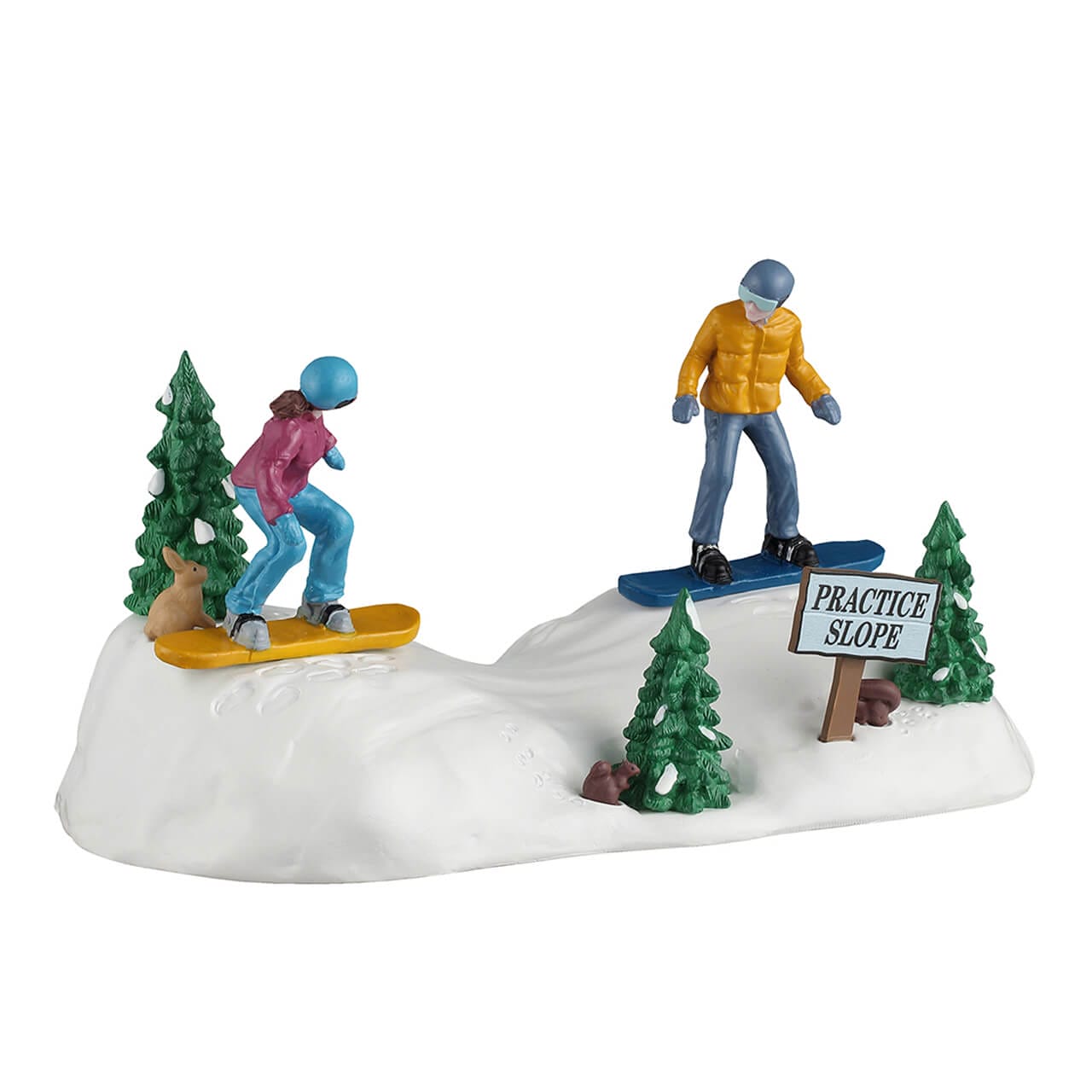 lemax-snowboarding-practice-figurines-d-butants-vail-village image 5