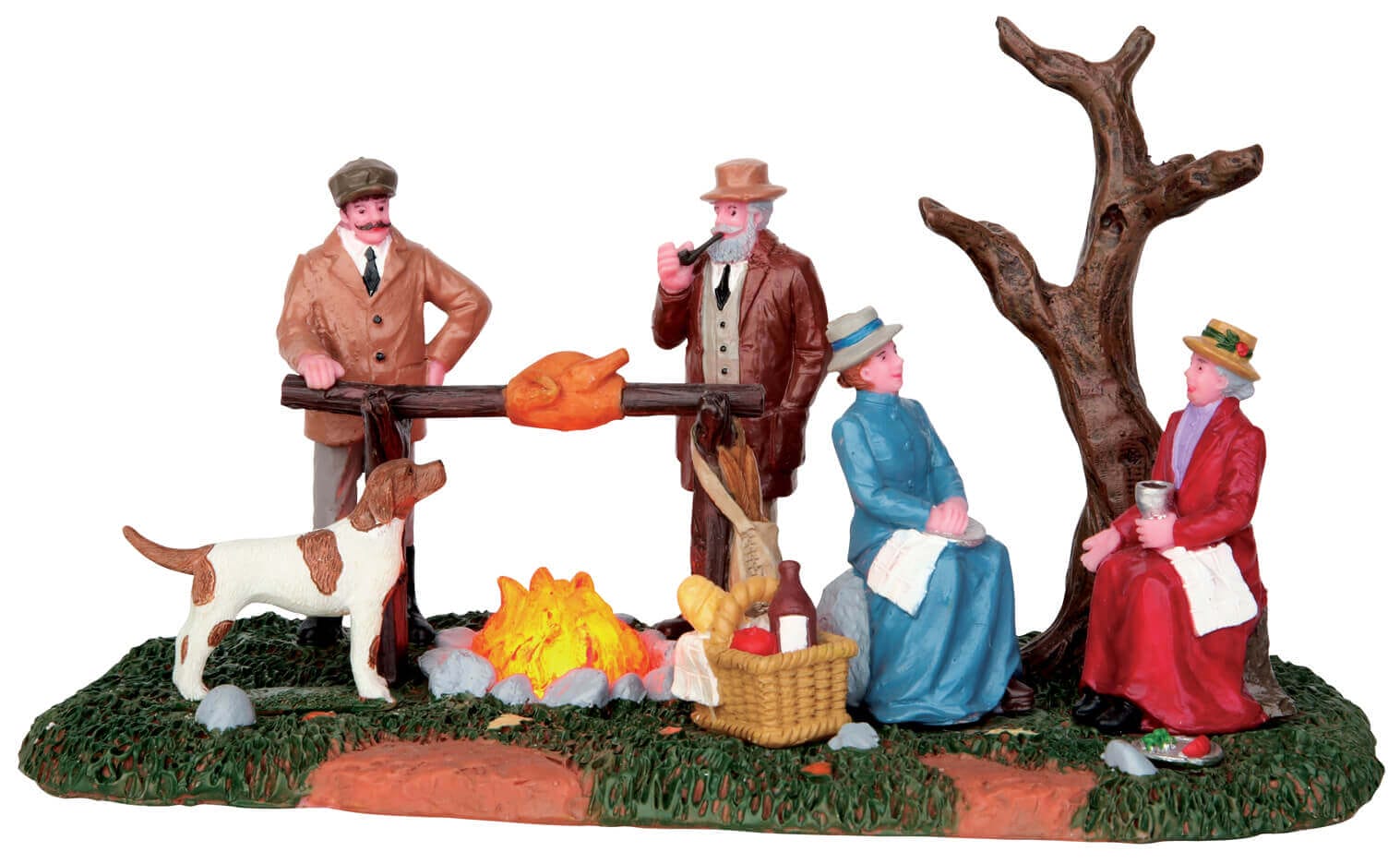 lemax-hunting-party-roast-figurine-miniature-chasse image 1