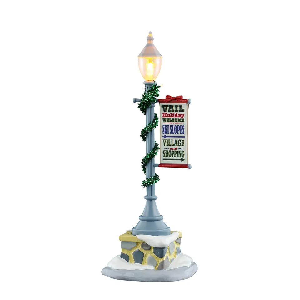 lemax-vail-lamp-post-r-verb-re-miniature-guirlandes-vail-village image 1