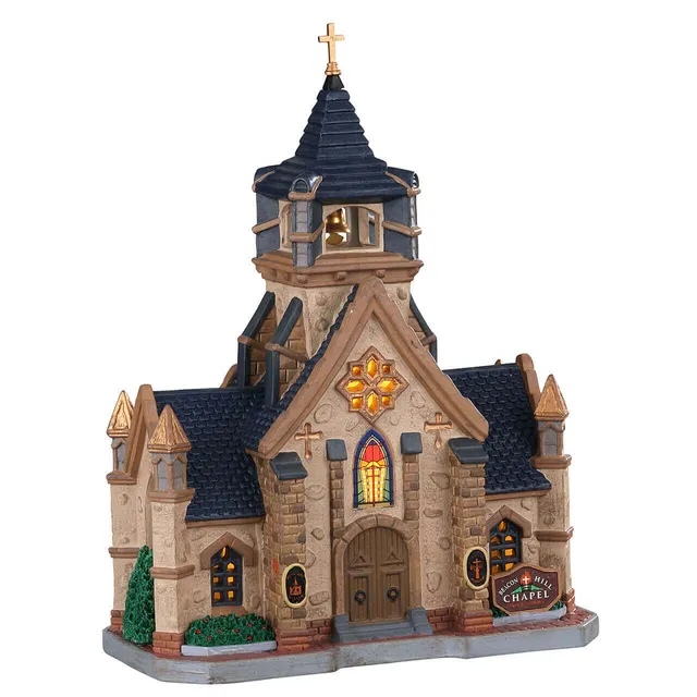 lemax-beacon-hill-chapel-chapelle-lumineuse-de-village image 1