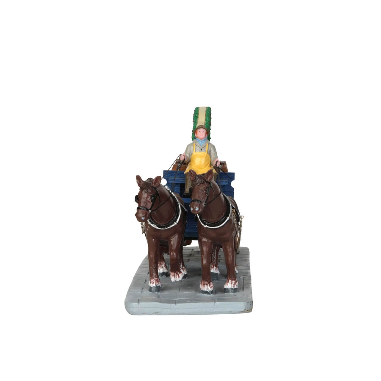 lemax-winter-ale-wagon-chariot-bi-re-miniature-de-collection image 2