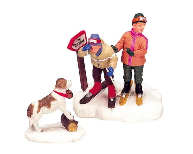 lemax-st-bernard-a-brother-s-mischief-figurine-miniature-de-collection image 1