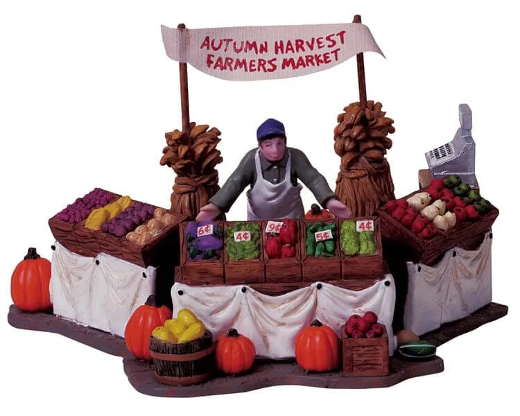 lemax-farmers-market-miniature-march-fermier-pour-village-de-no-l image 1