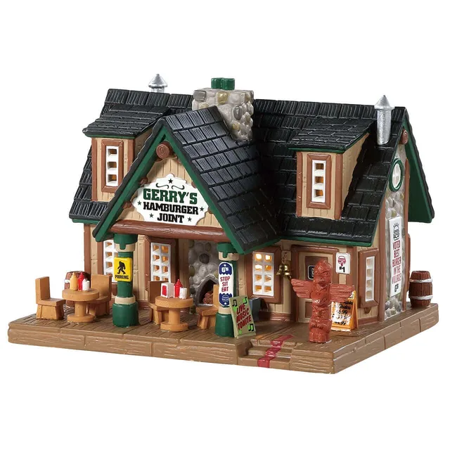 lemax-gerry-s-hamburger-joint-b-timent-miniature-restaurant image 1