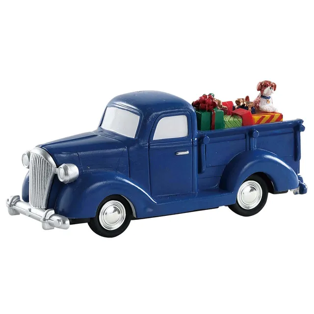 lemax-tis-better-to-give-camion-vintage-bleu-cadeaux-no-l image 1