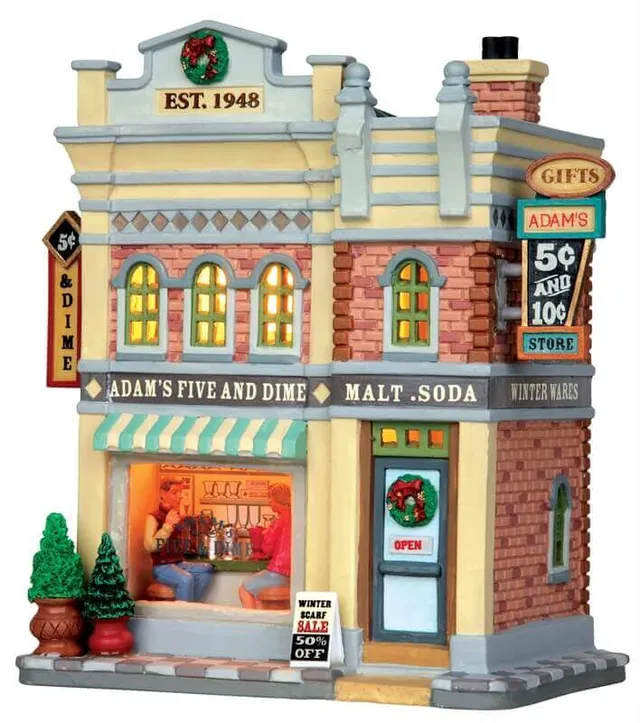 lemax-adam-s-five-dime-store-b-timent-miniature-lumineux image 1