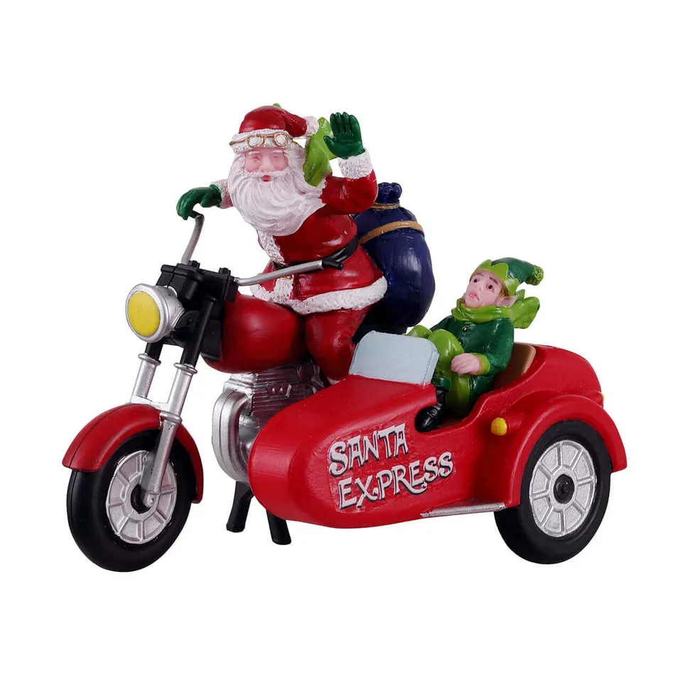 lemax-santa-express-p-re-no-l-moto-side-car-elfe image 1