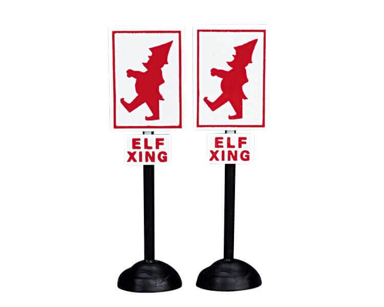 lemax-elf-crossing-signs-accessoire-miniature-de-village image 1