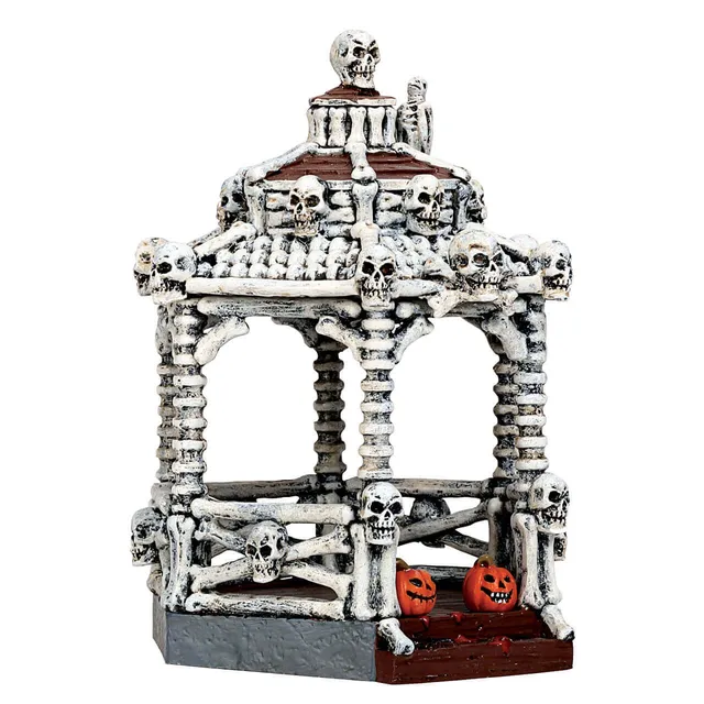 lemax-new-skeleton-gazebo-d-cor-miniature-spooky-town image 1